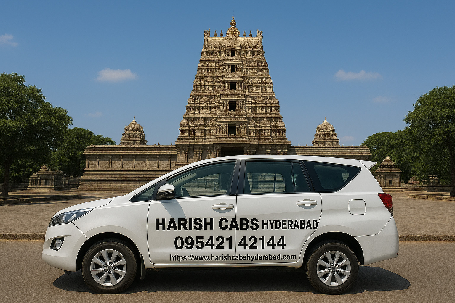 🚘 Hyderabad to Srisailam Innova Crysta Cabs – Travel in Comfort with Harish Cabs Hyderabad